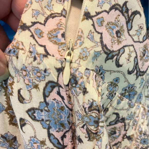 Roller Rabbit Odila Janni Dress Tiered Baby Doll Mini Pink Boho Print    Medium - Picture 10 of 11